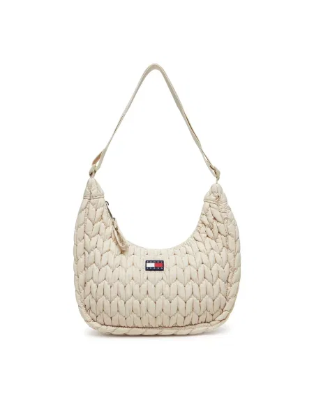 Дамска чанта Tommy Jeans бежово