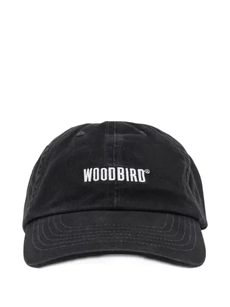 Șapcă Woodbird cu autograf negru