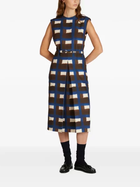 Rochie midi Slowear cu imagine maro