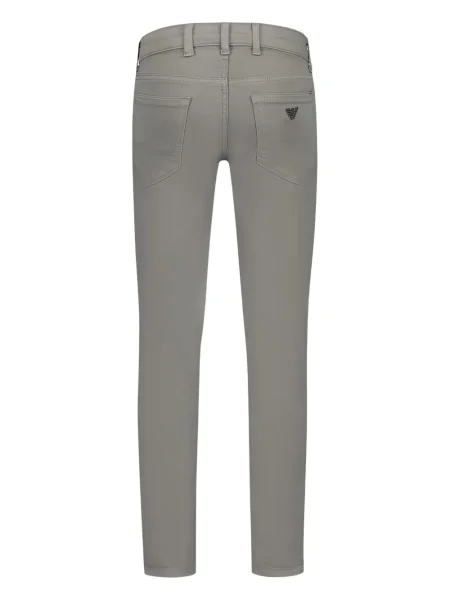 Jeansy straight leg dziecięce Emporio Armani szare