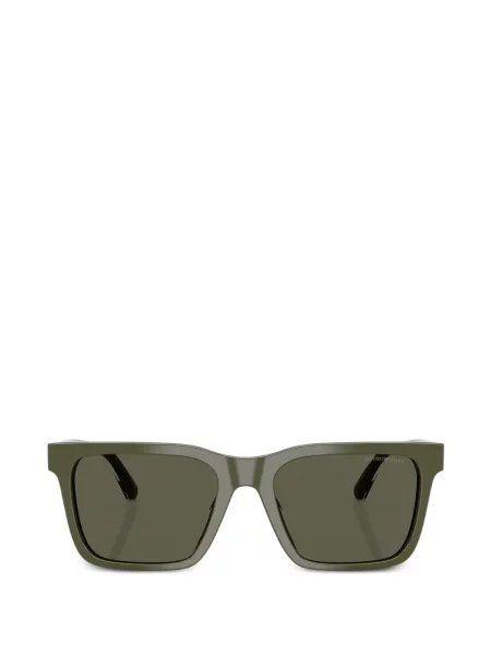 Правоъгълни слънчеви очила Emporio Armani зелено