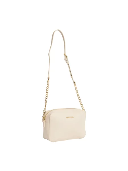 Torebka crossbody Marc Ellis skórzana beżowa
