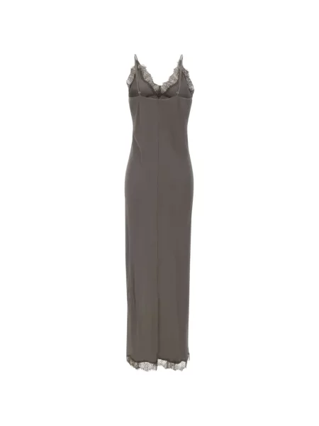 Rochie maxi Herskind din dantelă gri