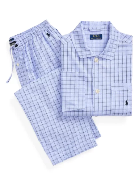 Matlasat chiloți Polo Ralph Lauren din piele albastru