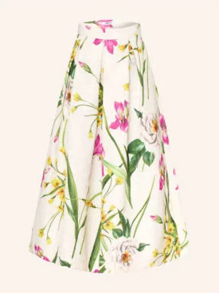 Lunatica Milano Spódnica Żakardowa weiss zielona