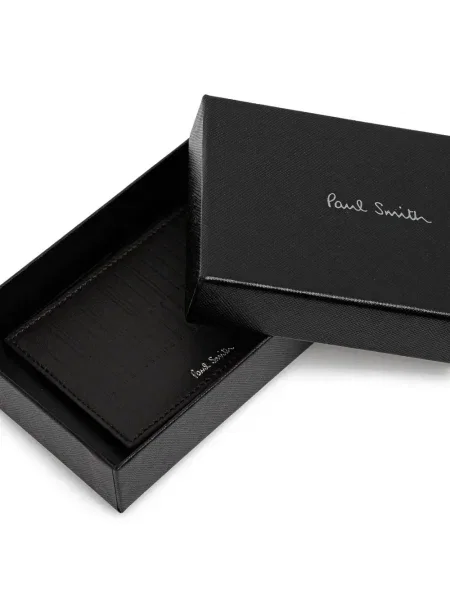 Portofel Paul Smith din piele cu dungi negru