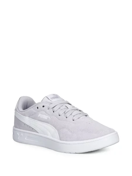 Top Puma din piele de căprioară violet