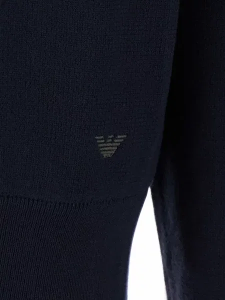 Lung cardigan Emporio Armani albastru