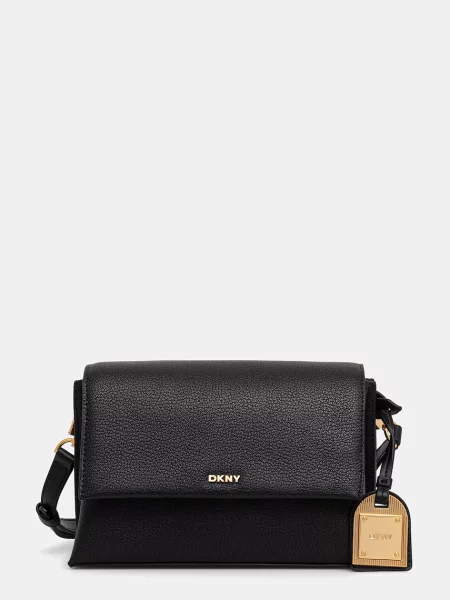 DKNY geantă crossbody pentru femei din piele ALYA negru