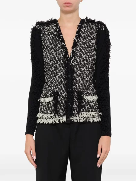 Geacă Lanvin cu franjuri negru