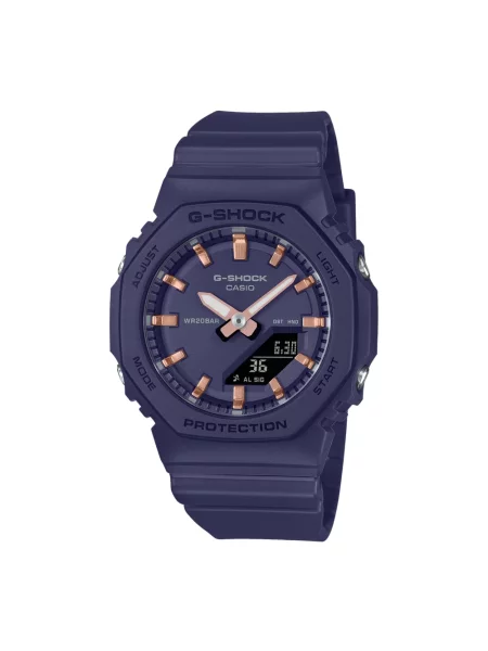 Lniany zegarek Casio niebieski