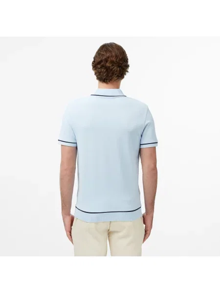 Поло Lacoste голубое