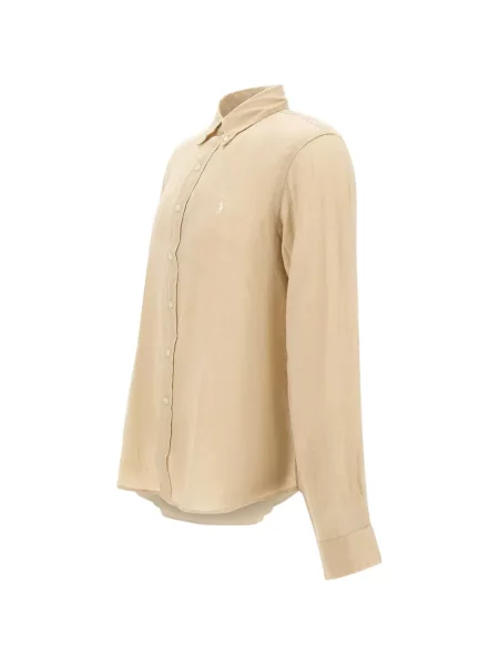 Cămașă Polo Ralph Lauren cu broderie galben