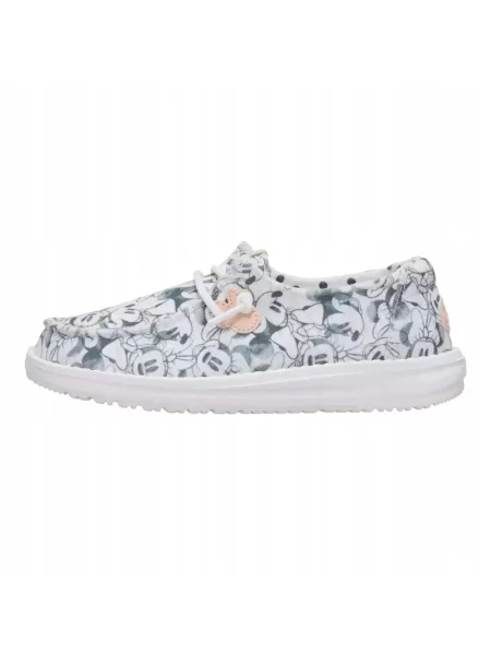 HeyDude Dziecięce Mokasyny Wally Youth Minnie Mouse Print czarne