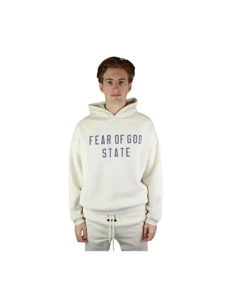 Bluza z kapturem Fear Of God z kapturem biała