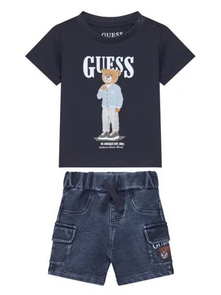 Guess Σετ t-shirt και τζον σορτς Έγχρωμο