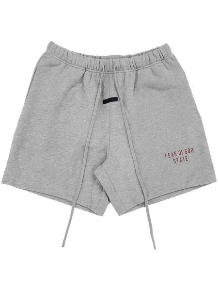 Pantaloni scurți Fear Of God Essentials cu imagine gri
