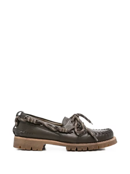 Pantofi loafer Golden Goose cu model floral maro