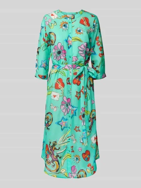 Sukienka midi z tasiemką w talii Milano Italy