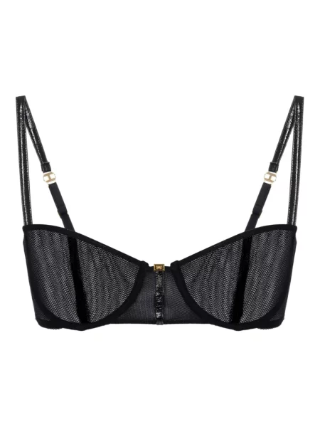 Sutien Elisabetta Franchi transparente plasă negru