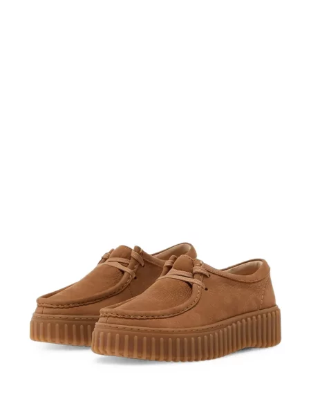 Mocasini Clarks cu platformă maro