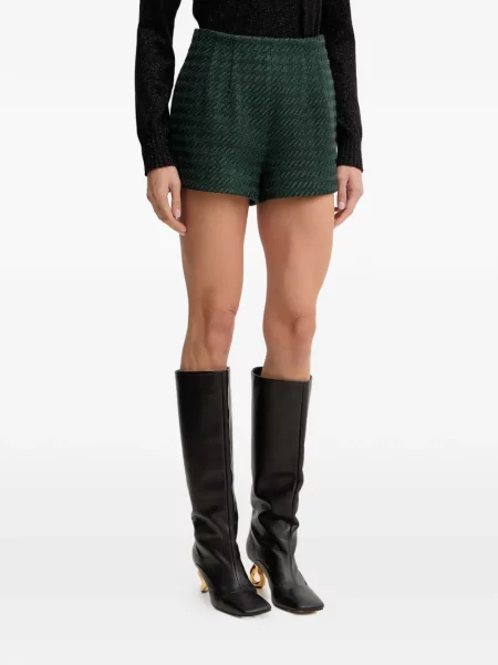 Szorty Armani Exchange w jodełkę zielone