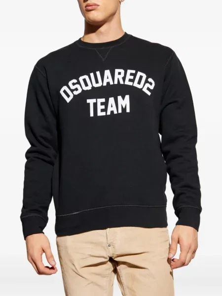 Hanorac Dsquared2 cu imagine negru