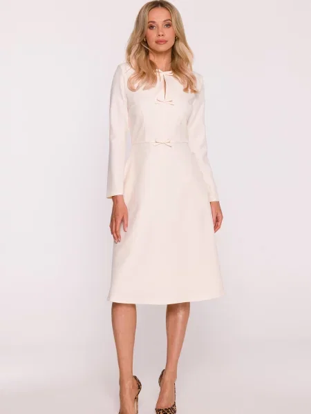 Lung rochie Stylove cu mâneci lungi în linie A