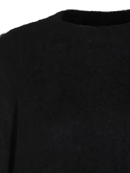 Pulover Uma Wang cu decolteu rotund negru