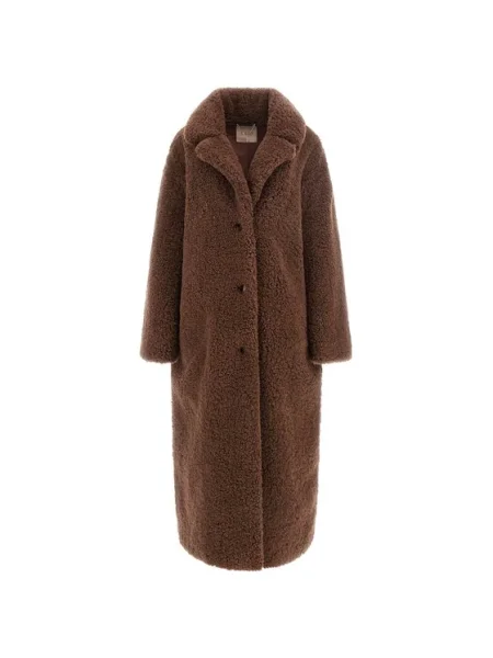 Palton de blană Guess maro