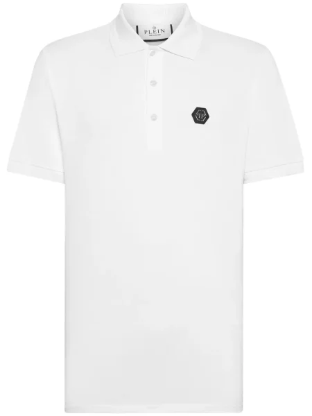 Polo Philipp Plein cu imagine alb