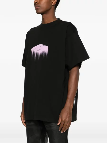 Tricou Balenciaga cu imagine negru