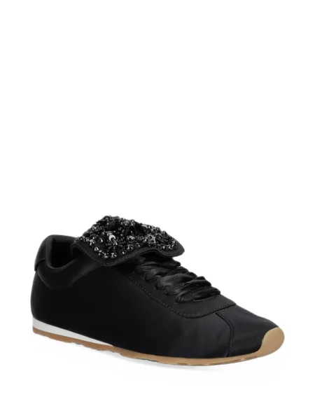 Sneakerși Jeffrey Campbell din satin negru