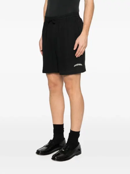 Pantaloni scurți Casablanca de mătase negru