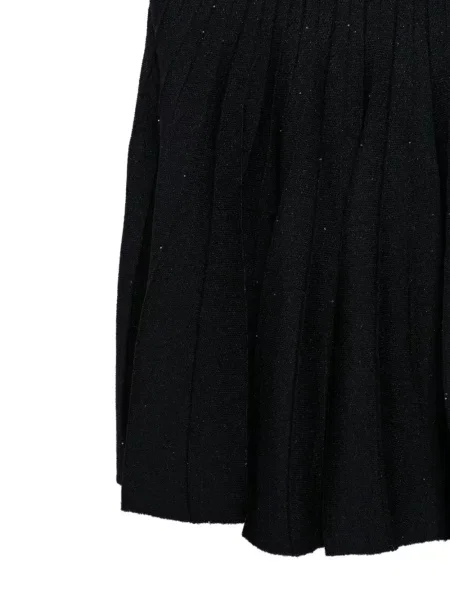 Rochie mini Balmain cu paiete tricotate negru