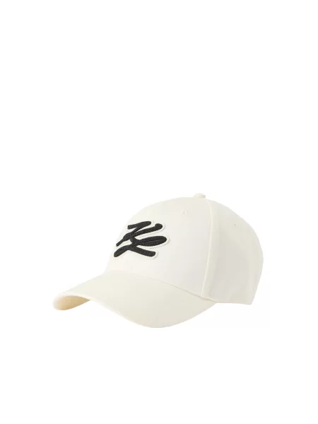 Karl Lagerfeld kapa s šiltom K/AUTOGRAPH bela