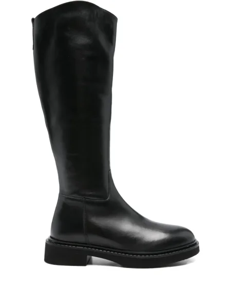 Kožne čizmice Evaluna crna