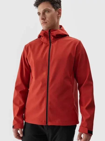 Geacă 4f cu glugă roșu