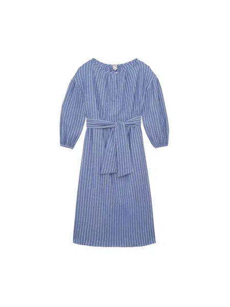 Sukienka Ines De La Fressange Paris garniturowa niebieska