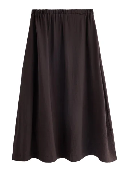Lindex Fustă Kamala închis maro