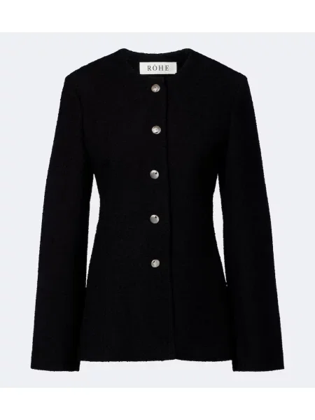 Cardigan Róhe de lână negru