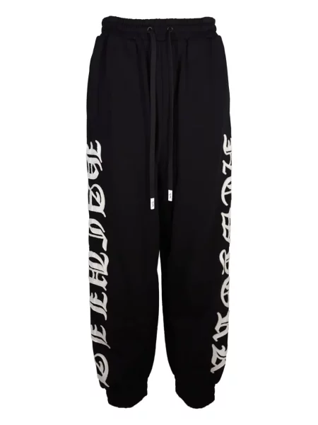 Pantaloni Haculla cu broderie negru