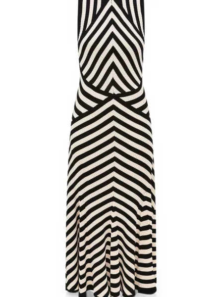 Rochie midi Zimmermann cu dungi negru