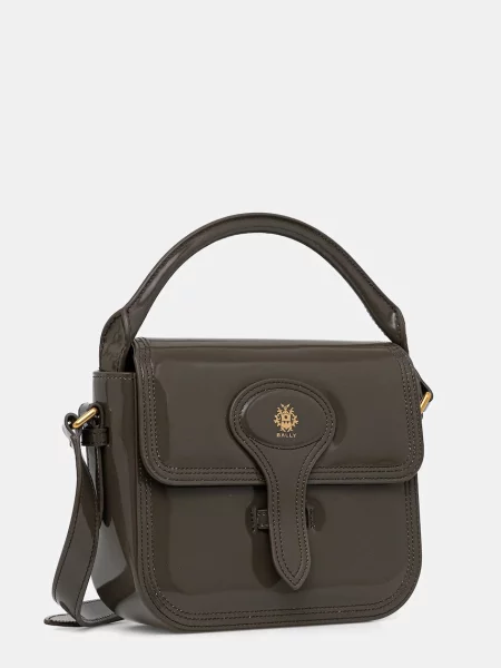 Шкіряна сумочка Bally зелений