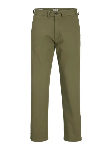 JACK & JONES Chino kalhoty JPSTKANE BARRET olivová