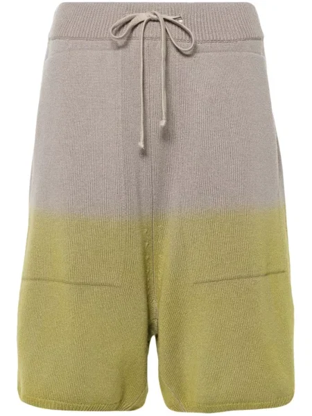 Pantaloni scurți Moncler tricotate verde