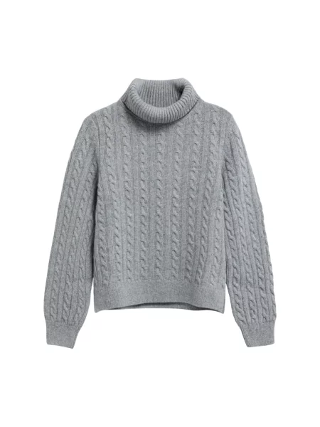 Sweter z golfem Barbour szary