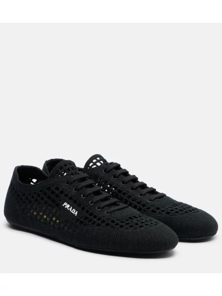 Croșetat sneakerși Prada negru