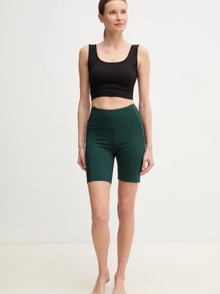 Шорти для тренувань Casall однотонні висока посадка зелений