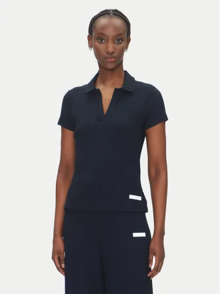 Polo majica Emporio Armani modra
